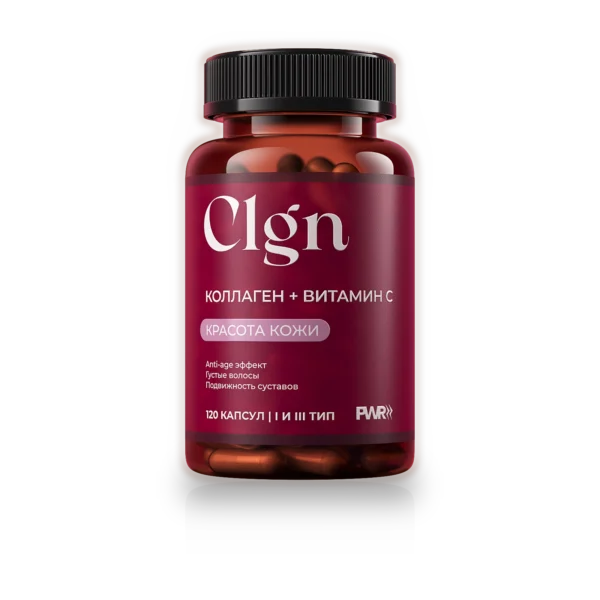 collagen-c-hyaluronic-120 Коллаген говяжий + витамин C и гиалуроновая, 120 капсул