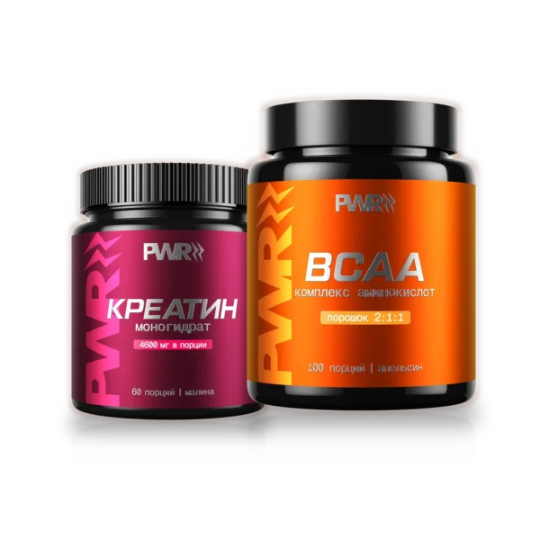 Набор: креатин 300 г и BCAA 500 г